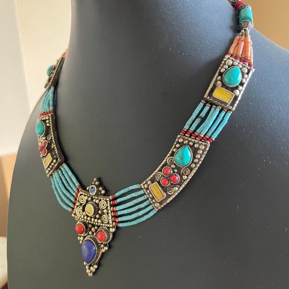 Tibetan Nepalese Necklace - Picture 3 of 5